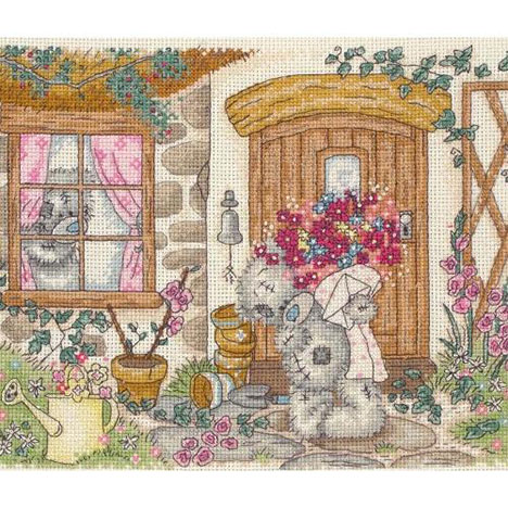 Cottage Scene Me to You Bear Cross Stitch  £29.99