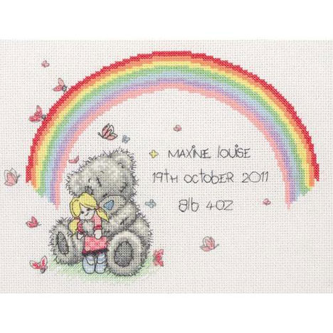 Rainbow Birth Sampler Me to You Bear Personalised Personalised £27.99