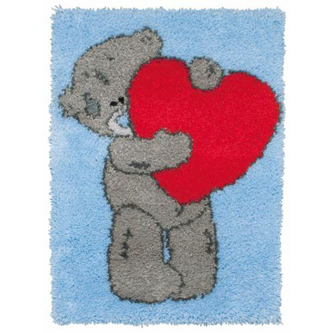 Heart Me to You Bear Latch Hook Rug  £49.99