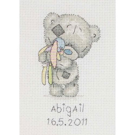 Birth Celebration Tiny Tatty Teddy Cross Stitch Kit Personalised Personalised £18.99