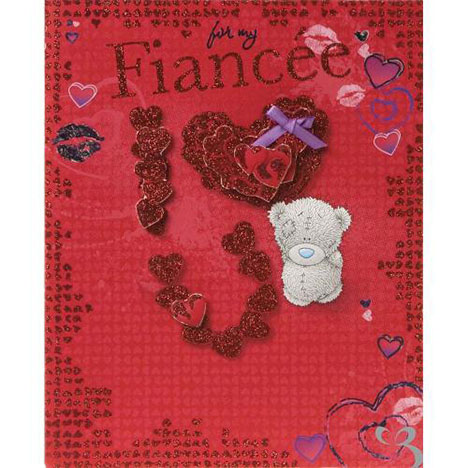 Fiancee Me to You Bear Luxury Valentines Day Card  £7.99