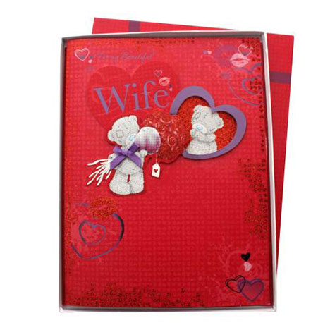Wife Me to You Bear Valentines Day Boxed Card  £9.99