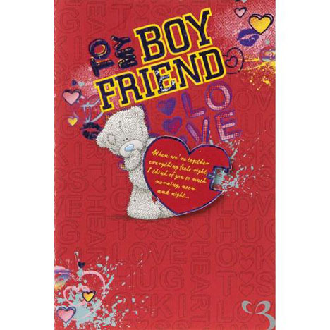 Boyfriend Me to You Bear Valentines Day Card  £4.25