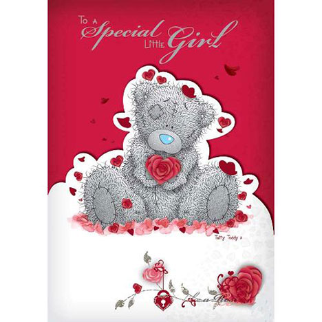 Special Little Girl Me to You Bear Valentines Day Card  £1.80