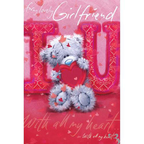 Girlfriend Softy Drawn Me to You bear Valentines Day Card  £2.49