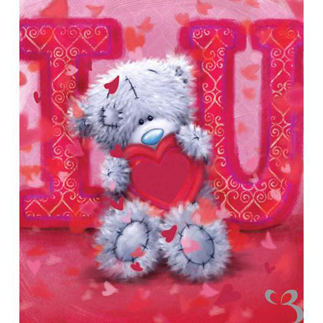 I Love You Softy Drawn Me to You Bear Valentines Day Card  £1.89