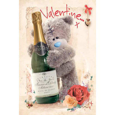 Tatty Teddy Champagne Me to You Bear Valentines Day Card  £2.40