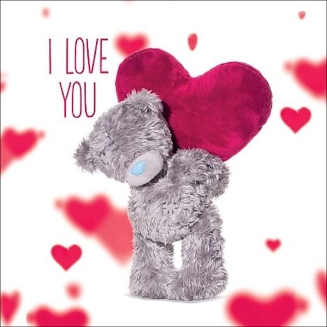 3D Holographic I Love You Me to You Bear Valentines Day Card  £2.99