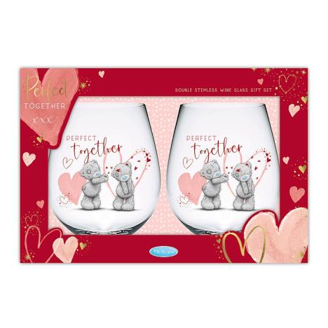 Perfect Together Stemless Wine Glass Me to You Bear Gift Set  £11.99