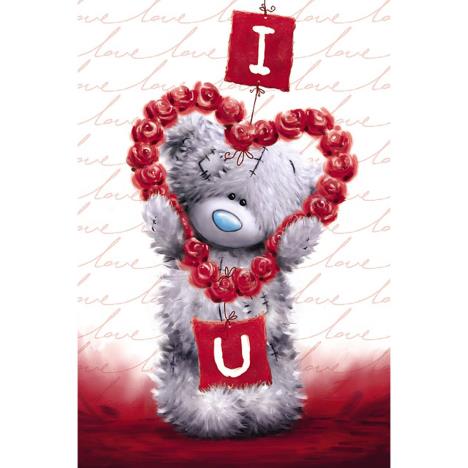 Tatty Teddy Holding Flower Heart Me to You Bear Valentines Day Card  £2.49