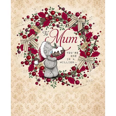 Mum In a Million Handmade Me to You Bear Christmas Card  £4.99
