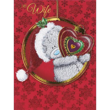 Wife Me to You Bear Handmade Large Christmas Card  £3.99