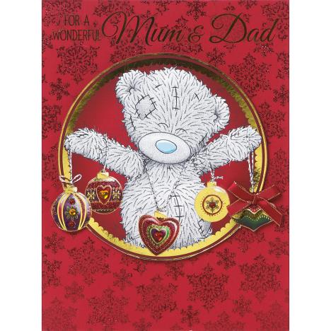 Mum And Dad Me to You Bear Handmade Large Christmas Card  £3.99