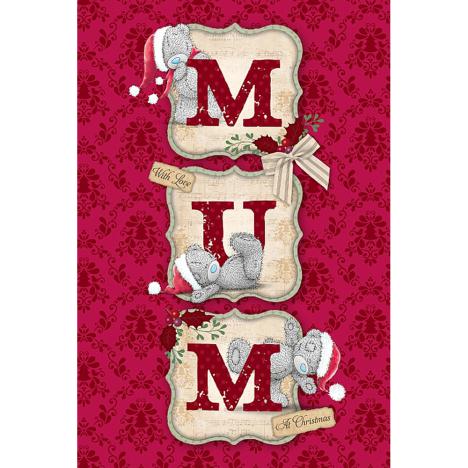 Mum Softly Drawn Me to You Bear Christmas Card  £3.59