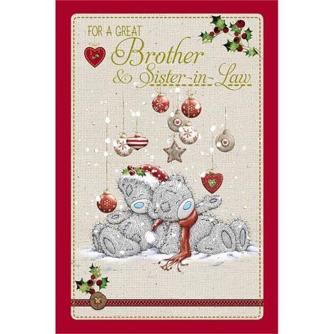Great Brother and Sister in Law Me to You Bear Christmas Card  £3.59