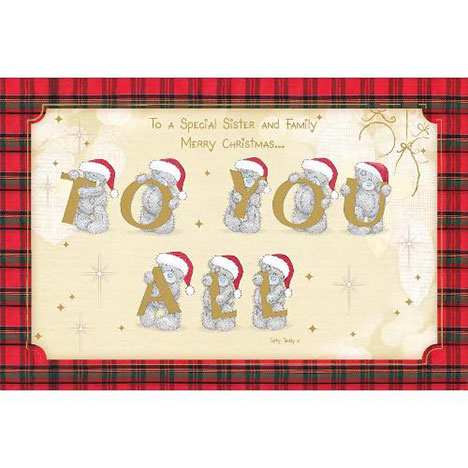 Grandson & Family Me to You Bear Christmas Card  £2.40