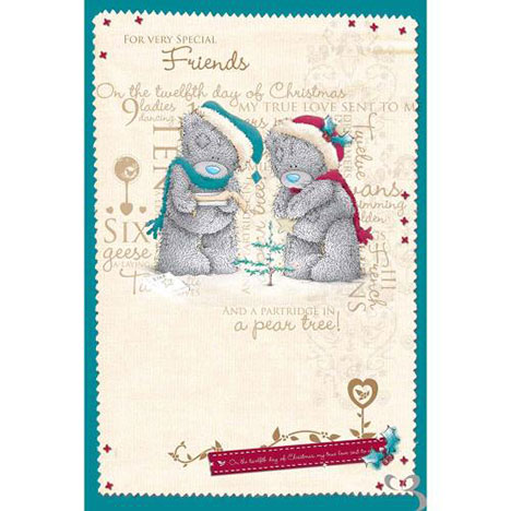 Special Friends Me to You Bear Christmas Card  £2.49