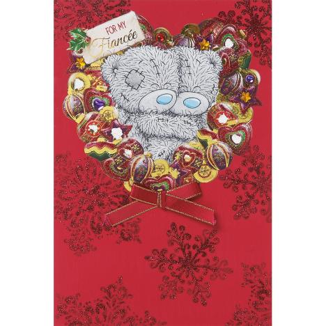 Fiancee Me to You Bear Handmade Christmas Card  £3.99