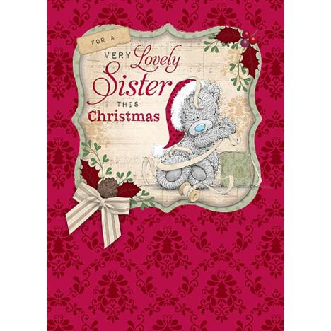 Lovely Sister Me to You Bear Christmas Card           £1.79