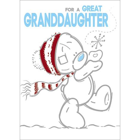 Great Granddaughter Me to You Bear Christmas Card  £1.79