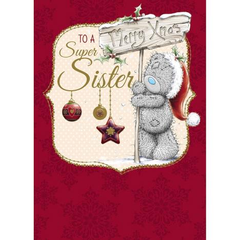 Sister Me to You Bear Christmas Card  £1.79