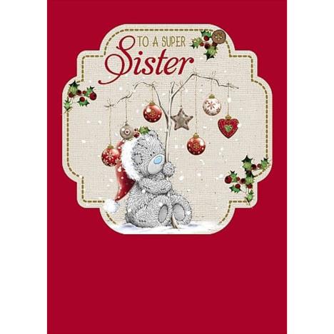Super Sister Me to You Bear Christmas Card  £1.79