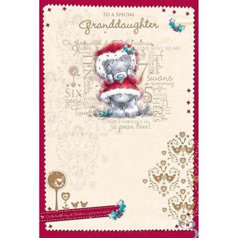 Granddaughter Me to You Bear Christmas Card  £2.49