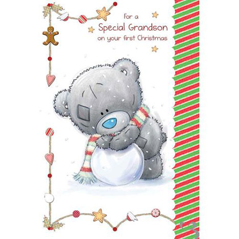 Grandson on First Christmas Me to You Bear Card  £2.49