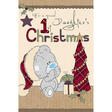 Daughters 1st Xmas Me to You Bear Christmas Card  £2.49
