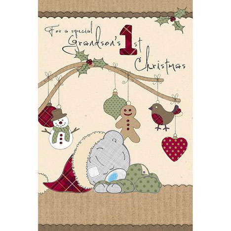 Grandsons 1st Xmas Me to You Bear Christmas Card  £2.49