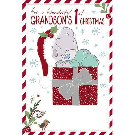 Grandsons 1st Tiny Tatty Teddy  Me to You Bear Christmas Card  £2.49