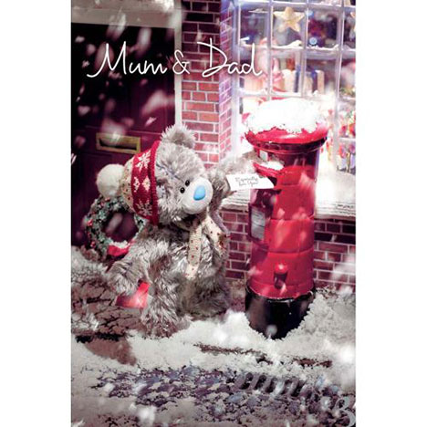 Mum & Dad 3D Holographic Me to You Bear Christmas Card  £3.59
