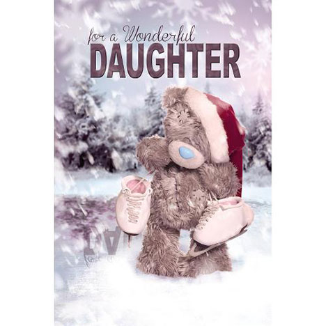 3D Holographic Daughter Me to You Bear Christmas Card  £3.79