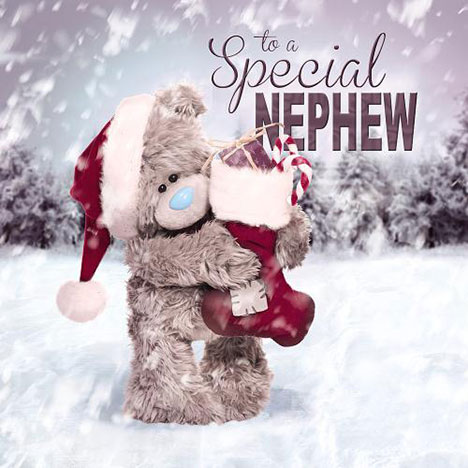 3D Holographic Nephew Me to You Bear Christmas Card  £2.99