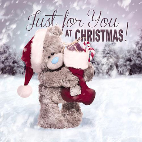 3D Holographic Just for You Me to You Bear Christmas Card  £2.99