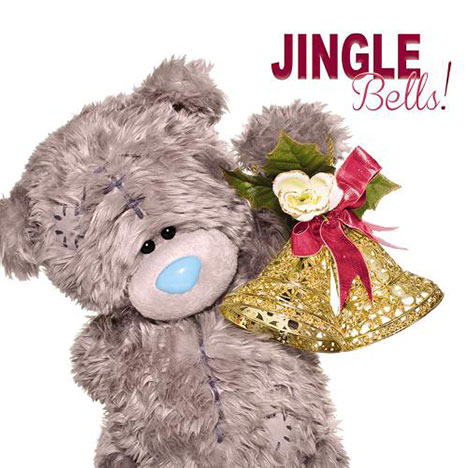 3D Holographic Jingle Bells Me to You Bear Christmas Card  £2.99