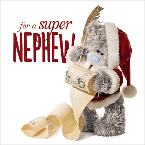 3D Holographic Nephew Me to You Bear Christmas Card  £2.99