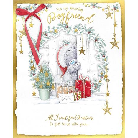 Boyfriend Me to You Bear Handmade Boxed Christmas Card  £6.99