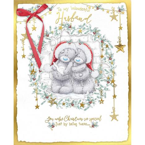 Husband Me to You Bear Handmade Boxed Christmas Card  £6.99