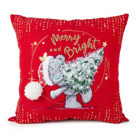 Merry And Bright Me to You Bear Christmas Cushion  £9.99