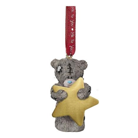 Holding Gold Star Me to You Bear Tree Decoration  £4.99