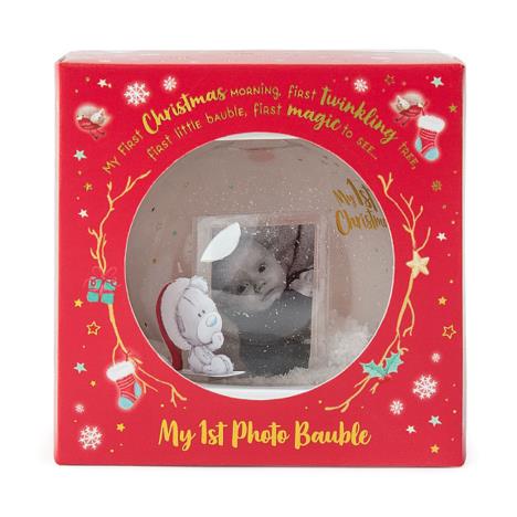 My 1st Christmas Tiny Tatty Teddy Photo Bauble Tree Decoration  £9.99