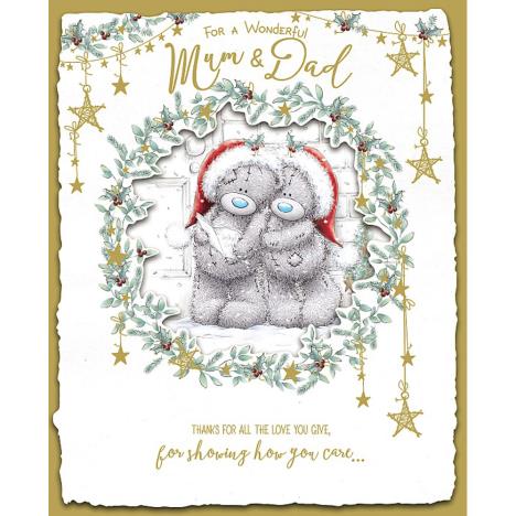 Mum & Dad Handmade Me to You Bear Christmas Card  £4.99
