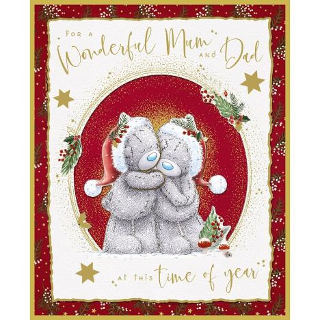 Mum & Dad Handmade Me to You Bear Christmas Card  £4.99
