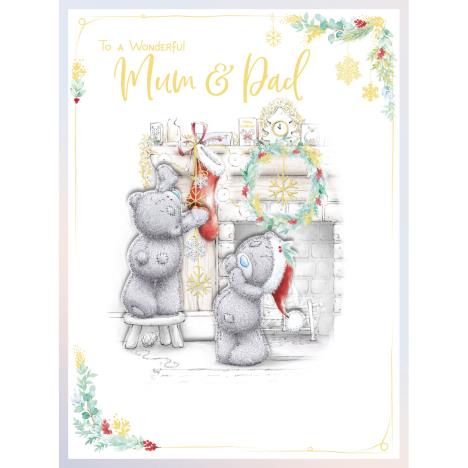 Wonderful Mum & Dad Handmade Large Me to You Bear Christmas Card  £3.99