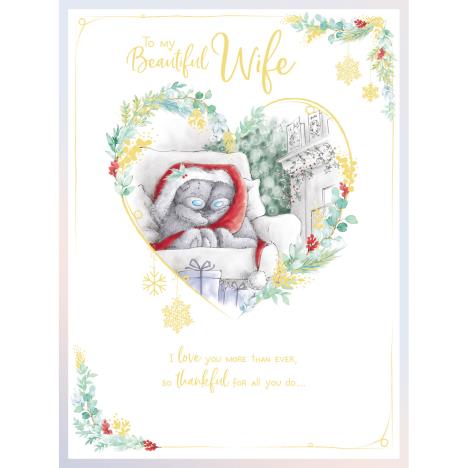 My Beautiful Wife Handmade Large Me to You Bear Christmas Card  £3.99