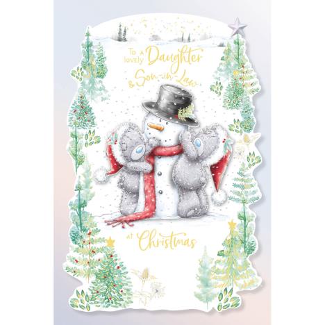 Lovely Daughter & Son In Law Handmade Me to You Bear Christmas Card  £4.25