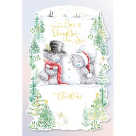 Wonderful Son & Daughter In Law Handmade Me to You Bear Christmas Card  £4.25