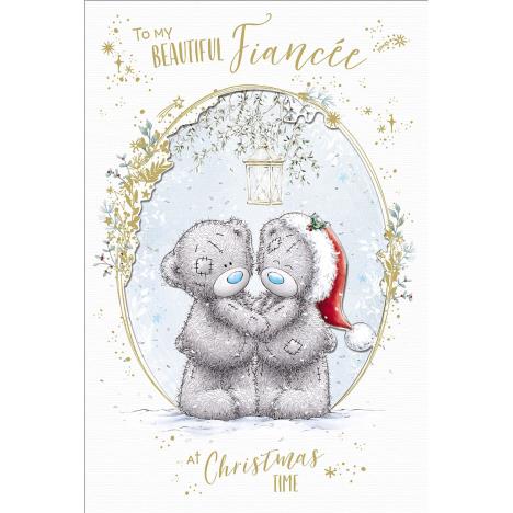 Beautiful Fiancée Handmade Me to You Bear Christmas Card  £3.99
