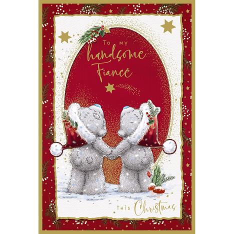 Handsome Fiancé Handmade Me to You Bear Christmas Card  £2.39